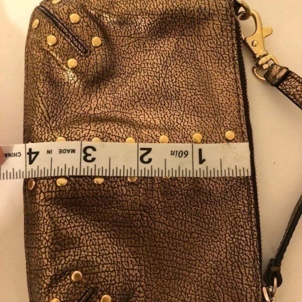 MICHAEL KORS wristlet mini bag studded metallic